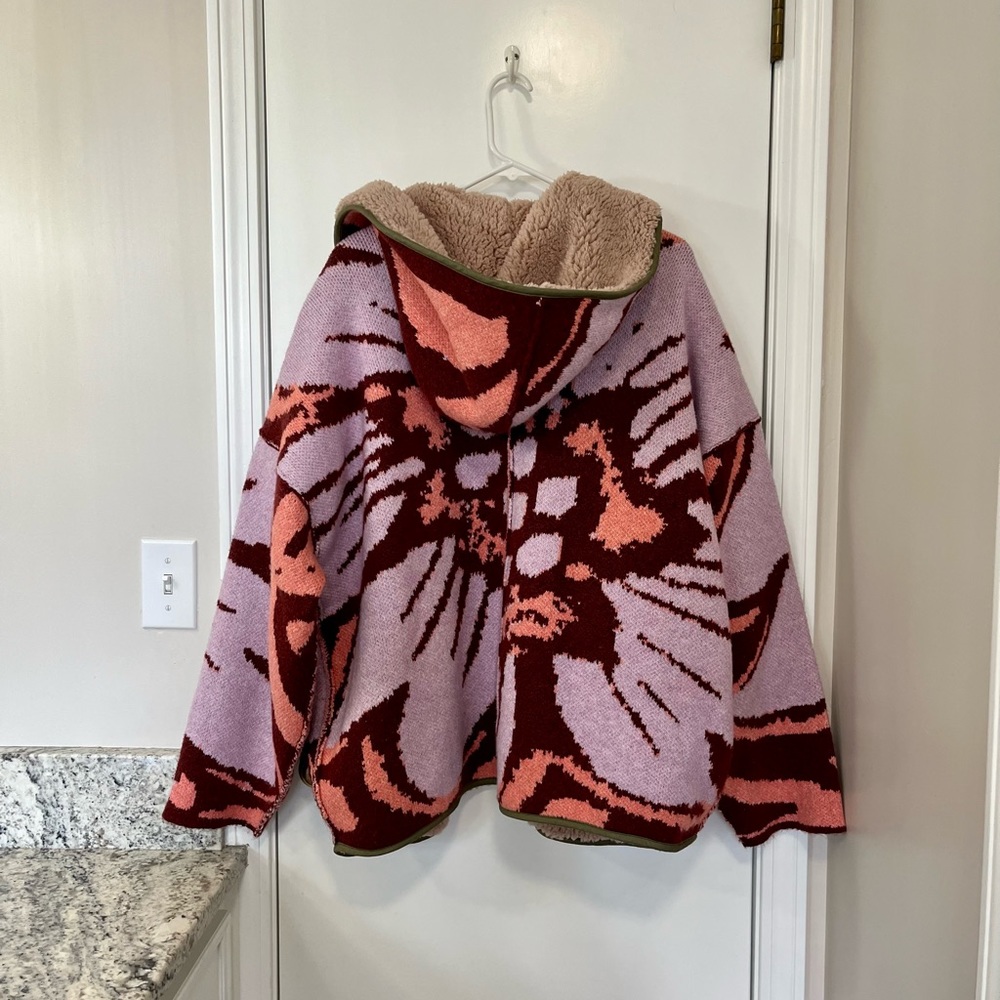 NWOT Free People Winter Chill Reversible Cardi - Picture 7 of 11